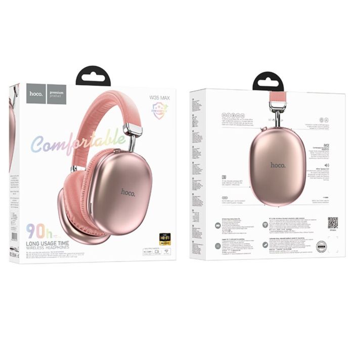 Hoco W35 Max Joy BT headphones - pink - Saif Al Najmi Kw