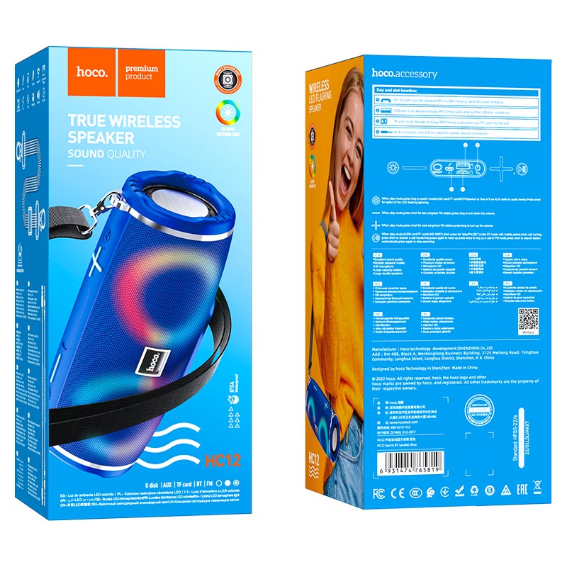 Hoco HC12 Sports BT speaker - Blue - Saif Al Najmi KwWireless SpeakersHocoSaif Al Najmi KwHC12-BLUHoco HC12 Sports BT speaker - Blue - Saif Al Najmi Kw
