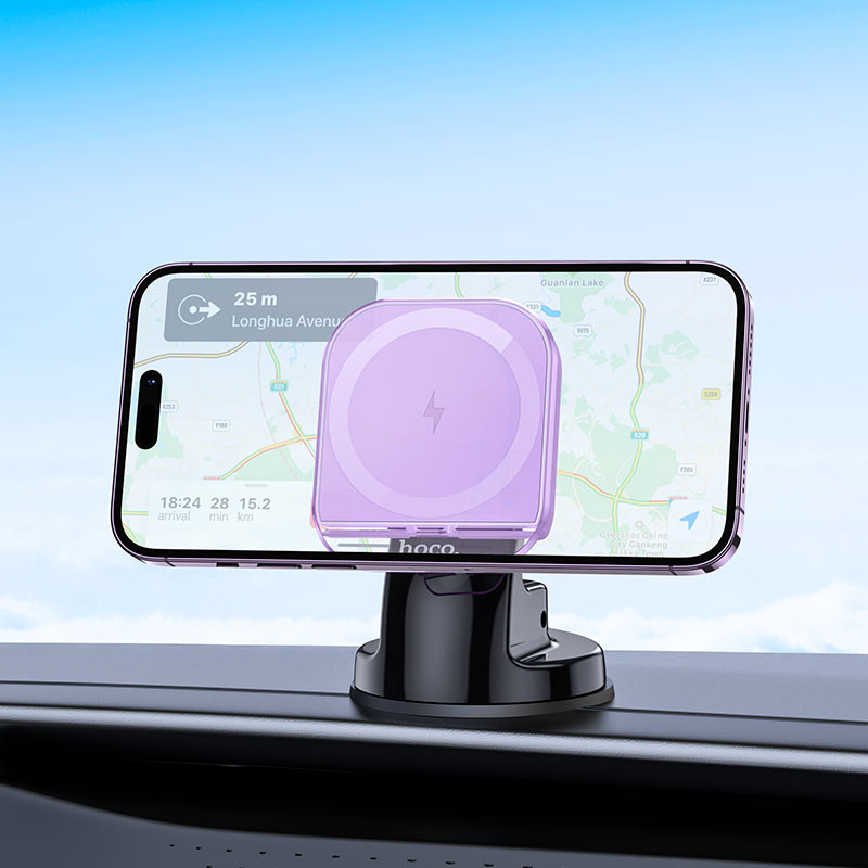 HW18 Crystal magnetic wireless fast charging car holder(center console) - GREY - Saif Al Najmi KwMobile StandsHocoSaif Al Najmi KwHOCO HW18132648HW18 Crystal magnetic wireless fast charging car holder(center console) - GREY - Saif Al Najmi Kw