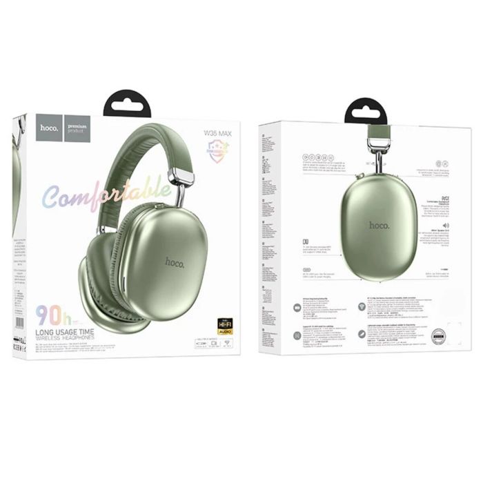 W35 Max Joy BT headphones - green - Saif Al Najmi Kw