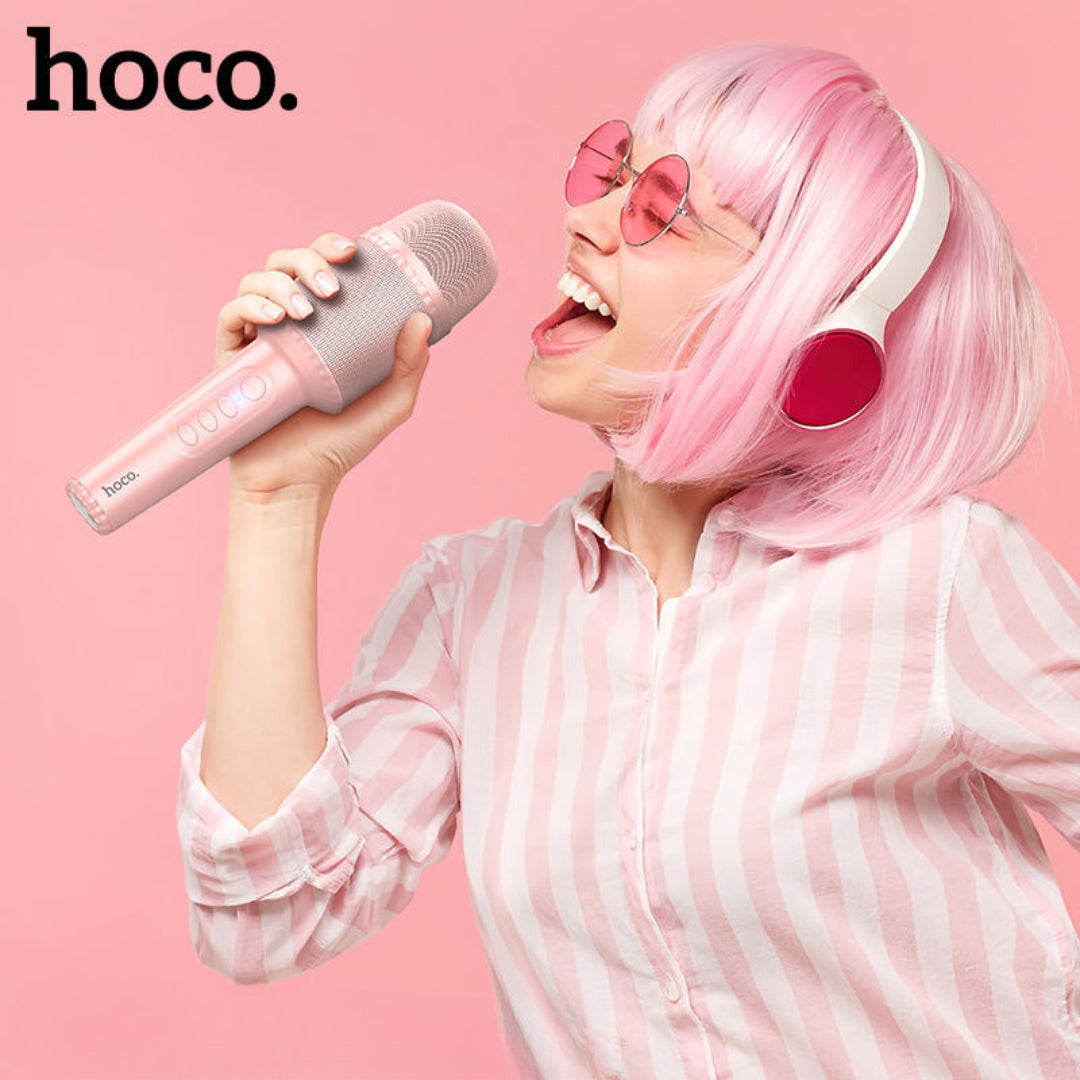 HOCO DBK1 Wireless Karaoke Microphone Speaker with Bluetooth 5.0 & TWS – 5W