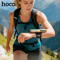 HOCO GT20 Magnetic Wrist & Armband Phone Holder with 360° Rotation – Black
