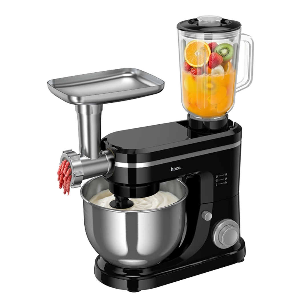 HOCO HJD75A 3-in-1 Food Processor 1800W with 6L Bowl – Black