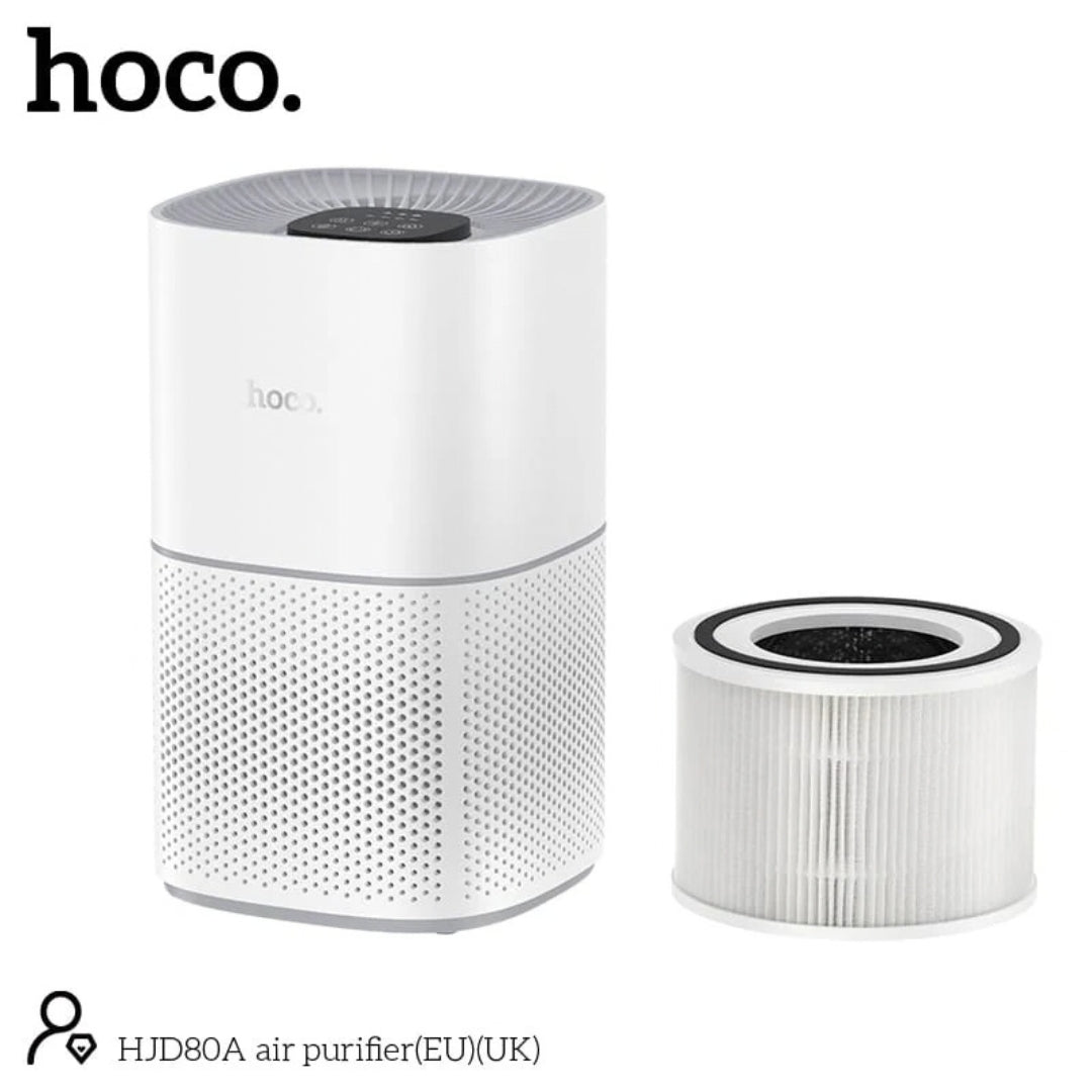 HOCO HJD80A Air Purifier with HEPA & Activated Carbon Filter – 200m³/h CADR