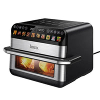 HOCO HJD81A 12L 2800W Smart Wi-Fi Air Fryer with Dual-Zone Cooking & Color Touch Screen – Black