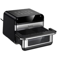 HOCO HJD81A 12L 2800W Smart Wi-Fi Air Fryer with Dual-Zone Cooking & Color Touch Screen – Black