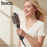 HOCO HP100 Hot Air Styling Brush – Hair Dryer, Straightener & Volumizer