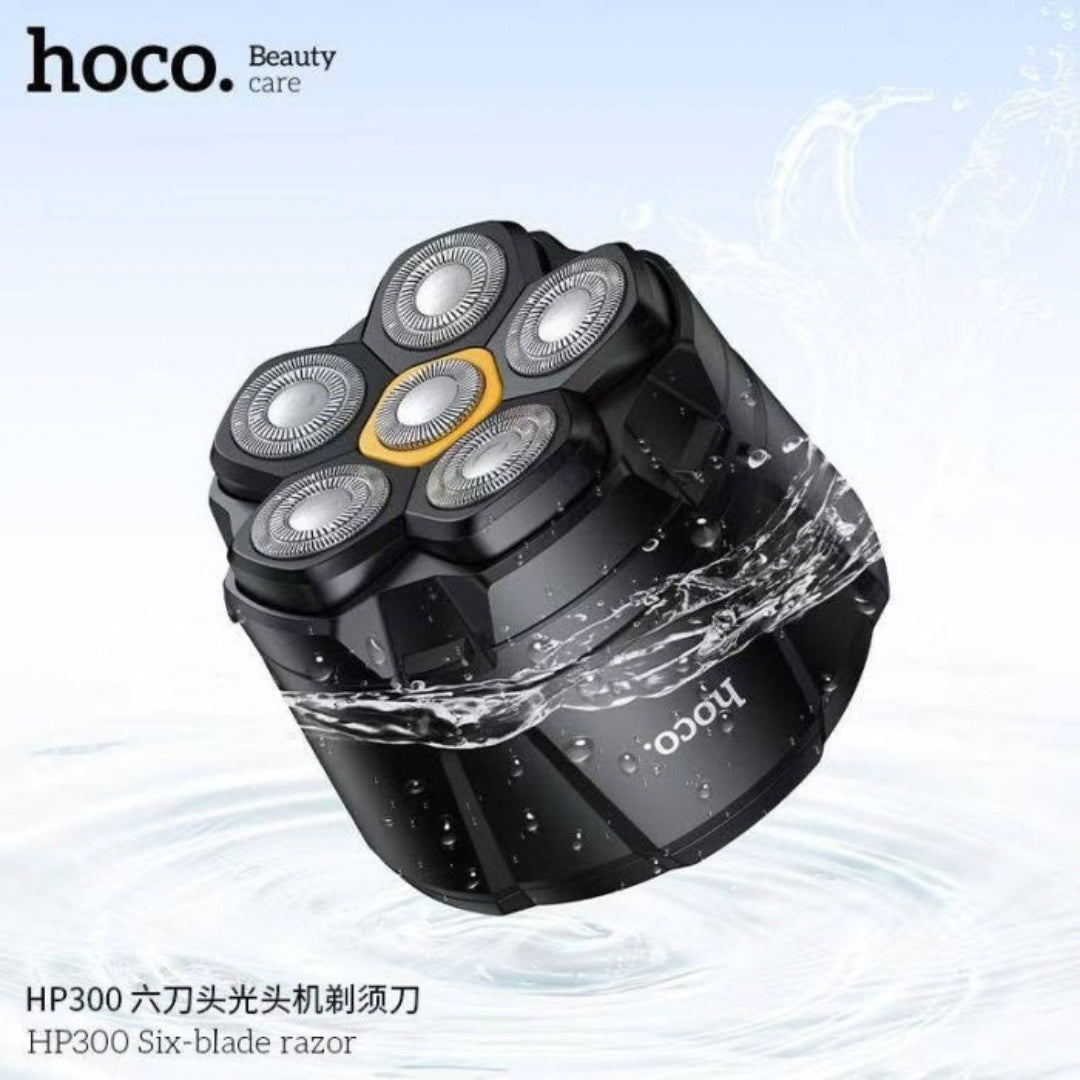 HOCO HP300 Six-Blade Rechargeable Electric Razor with LED Display