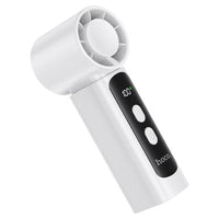 HOCO HX601 High-Speed Portable Handheld & Desktop Fan with 100 Airflow Levels – White