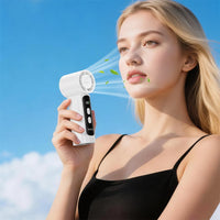 HOCO HX601 High-Speed Portable Handheld & Desktop Fan with 100 Airflow Levels – White