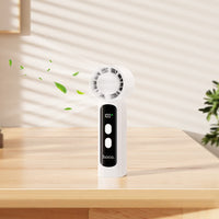 HOCO HX601 High-Speed Portable Handheld & Desktop Fan with 100 Airflow Levels – White