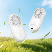 HOCO HX611 Ultra-Thin Pocket Portable Fan with 3 Airflow Levels – White