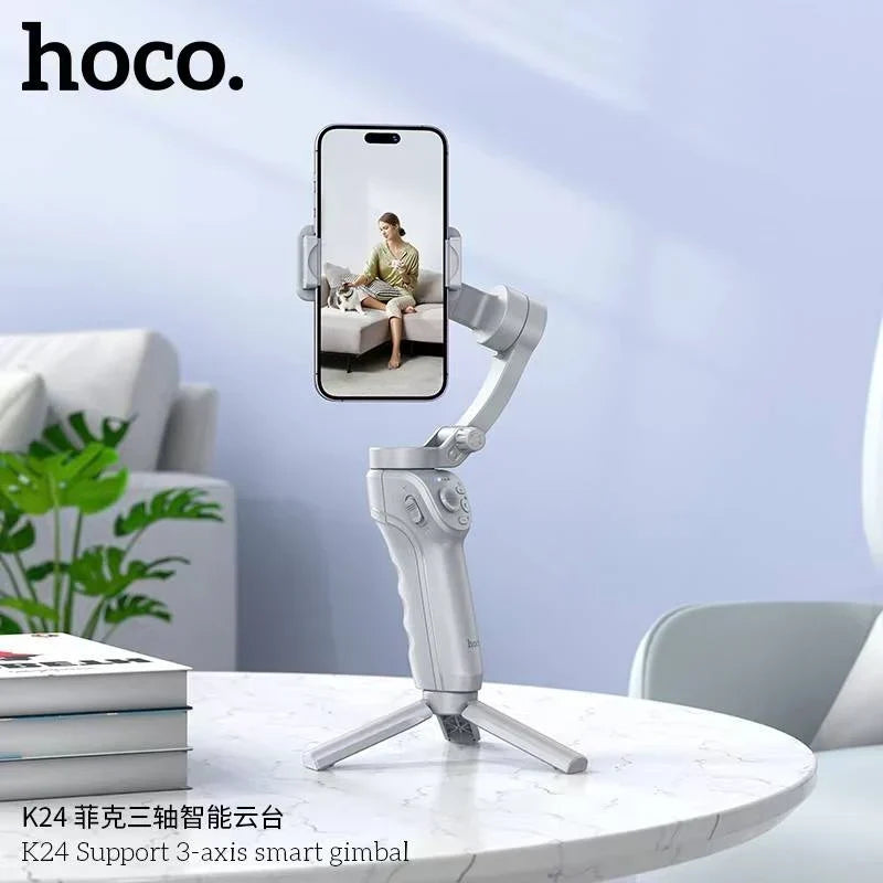 Hoco K24 Intelligent Tracking 3-Axis Gimbal — Anti-Shake Stabilizer