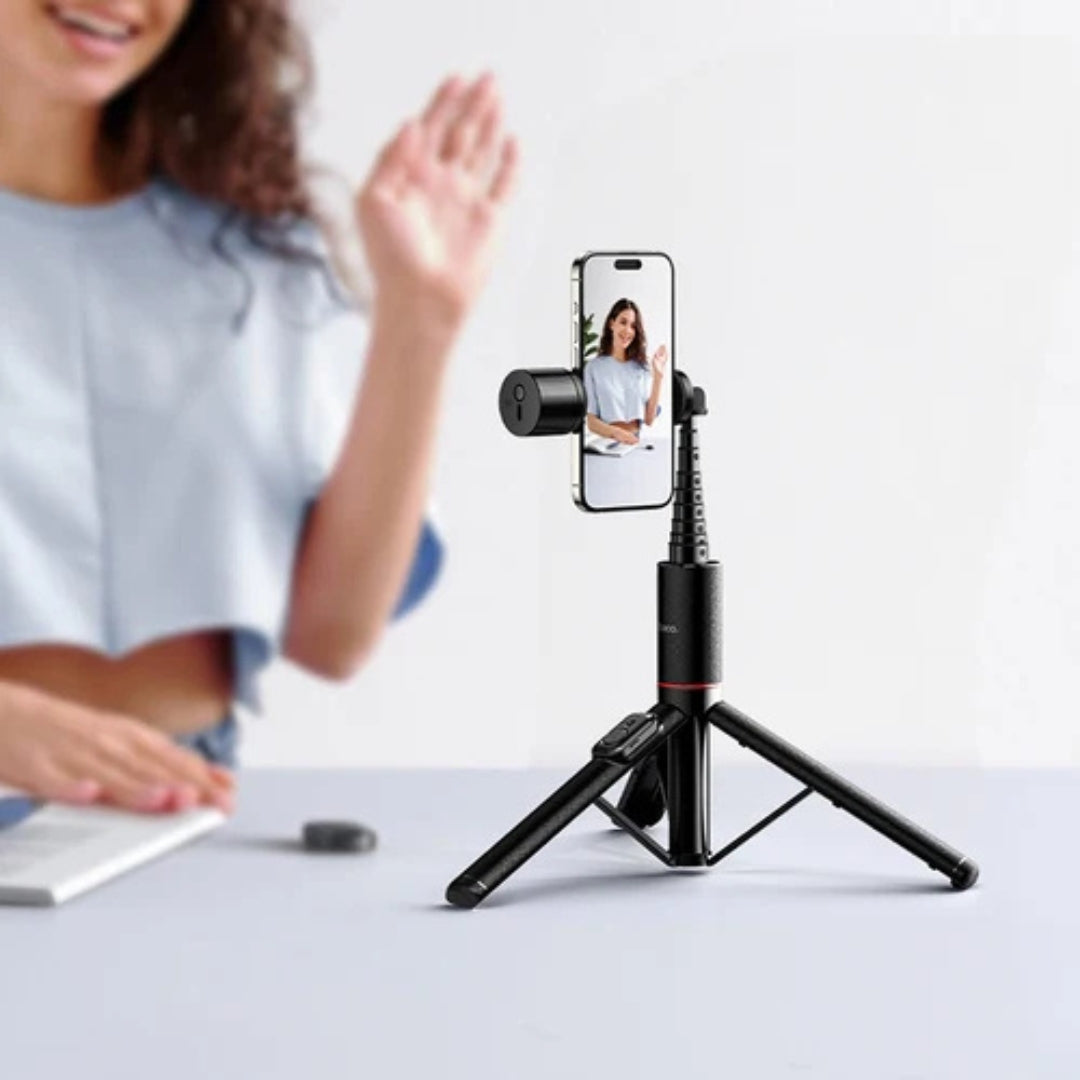 HOCO K34 1.36M Bluetooth Selfie Stick & Tripod with LED Fill Light
