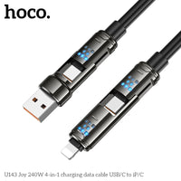 HOCO U143 4-in-1 Fast Charging Cable 240W