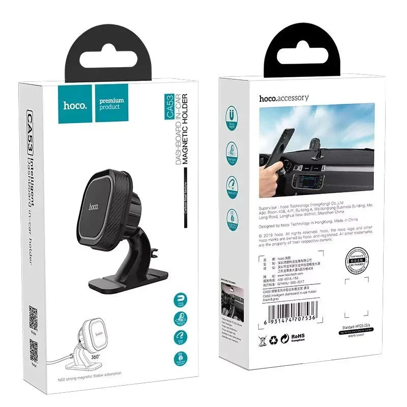 Car holder “CA53 Intelligent” dashboard magnetic mount - Saif Al Najmi KwMobile StandsHocoSaif Al Najmi KwHOCO CA53129263Car holder “CA53 Intelligent” dashboard magnetic mount - Saif Al Najmi Kw