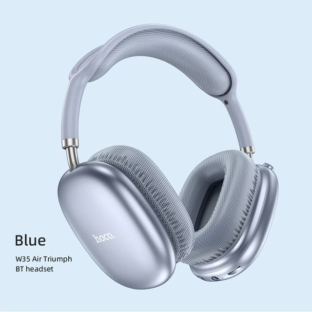 Hoco W35 Air Triumph BT headset - blue - Saif Al Najmi Kw