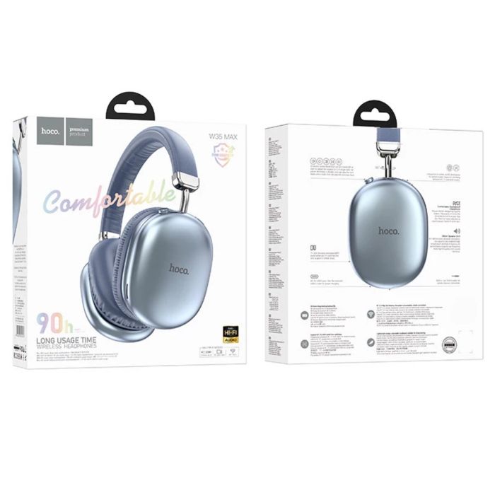 Hoco W35 Max Joy BT headphones - sky blue - Saif Al Najmi Kw