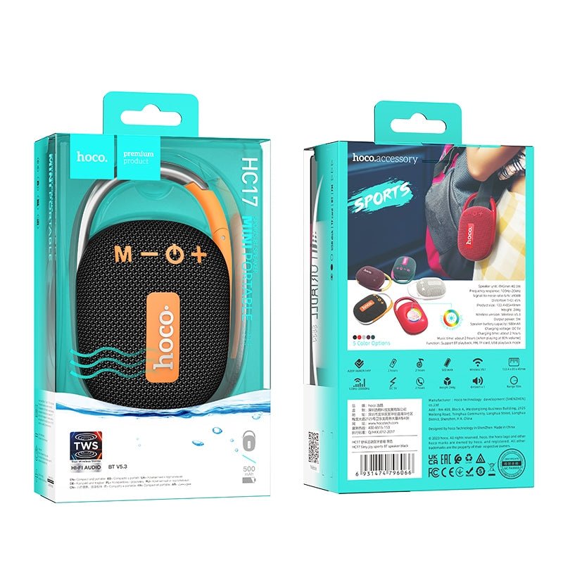 HC17 Easy joy sports BT speaker - Black - Saif Al Najmi KwWireless SpeakersHocoSaif Al Najmi KwHC17 BLACK132052HC17 Easy joy sports BT speaker - Black - Saif Al Najmi Kw