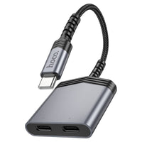Hoco Adapter Type - C to 2 × Type - C “LS40” audio converter - Saif Al Najmi KwSaif Al Najmi KwSaif Al Najmi KwHoco Adapter Type - C to 2 × Type - C “LS40” audio converter