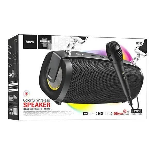 Hoco BS55 Gallant outdoor BT speaker with wired mic - Saif Al Najmi KwSaif Al Najmi KwSaif Al Najmi KwRedHoco BS55 Gallant outdoor BT speaker with wired mic