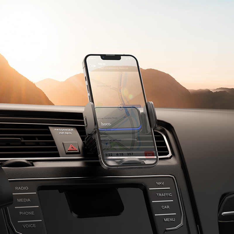 Hoco CA201 Car Air Vent Phone Holder – Compact & Universal Mount - Saif Al Najmi KwPhone HolderHocoSaif Al Najmi KwHoco CA201 Car Air Vent Phone Holder – Compact & Universal Mount