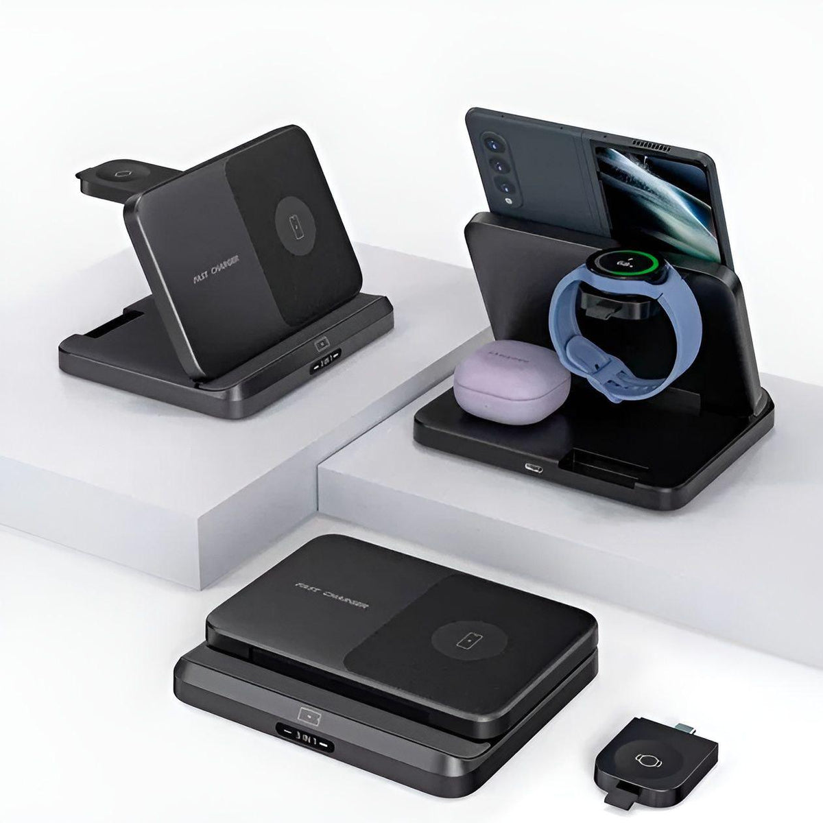 Hoco CQ7 wireless charging desktop stand 15W output,charging for phone, headset and smartwatch - Saif Al Najmi KwWireless ChargersSaif Al Najmi KwSaif Al Najmi KwWhiteHoco CQ7 wireless charging desktop stand 15W output,charging for phone, headset and smartwatch