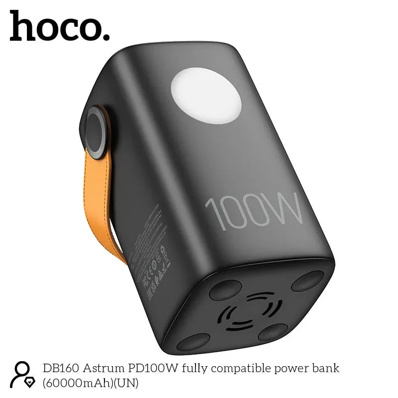 HOCO DB160 Astrum 60000mAh Power Bank PD100W Black - Saif Al Najmi KwPower BanksHocoSaif Al Najmi KwHOCO DB160 Astrum 60000mAh Power Bank PD100W Black