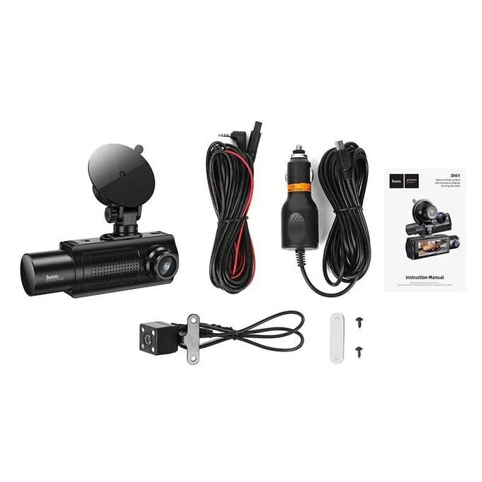 HOCO DI61 Mundial 3 - Screen WiFi Driving Recorder – Dash Cam with Simultaneous Display - Saif Al Najmi KwCar Dash CameraHocoSaif Al Najmi KwHOCO DI61 Mundial 3 - Screen WiFi Driving Recorder – Dash Cam with Simultaneous Display