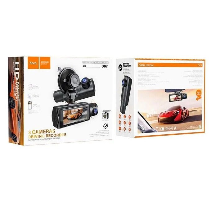 HOCO DI61 Mundial 3 - Screen WiFi Driving Recorder – Dash Cam with Simultaneous Display - Saif Al Najmi KwCar Dash CameraHocoSaif Al Najmi KwHOCO DI61 Mundial 3 - Screen WiFi Driving Recorder – Dash Cam with Simultaneous Display