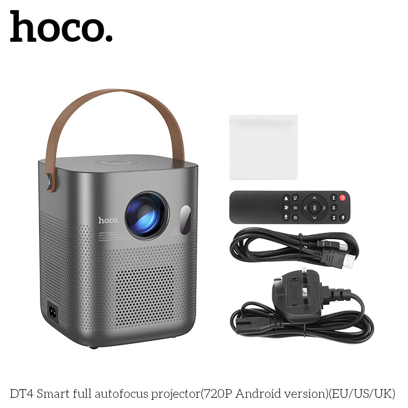 Hoco DT4 Smart Autofocus Projector – Android 720P Portable Home Cinema - Saif Al Najmi KwPROJECTORHocoSaif Al Najmi KwHoco DT4 Smart Autofocus Projector – Android 720P Portable Home Cinema
