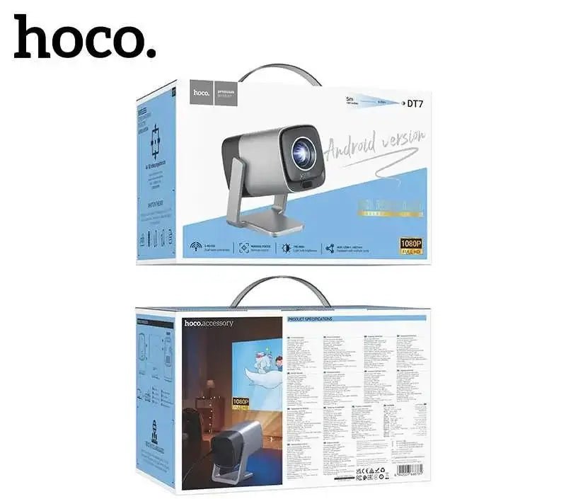 HOCO DT7 1080P HD Smart Android Cinematic Projector - Saif Al Najmi KwPROJECTORHocoSaif Al Najmi KwHOCO DT7 1080P HD Smart Android Cinematic Projector