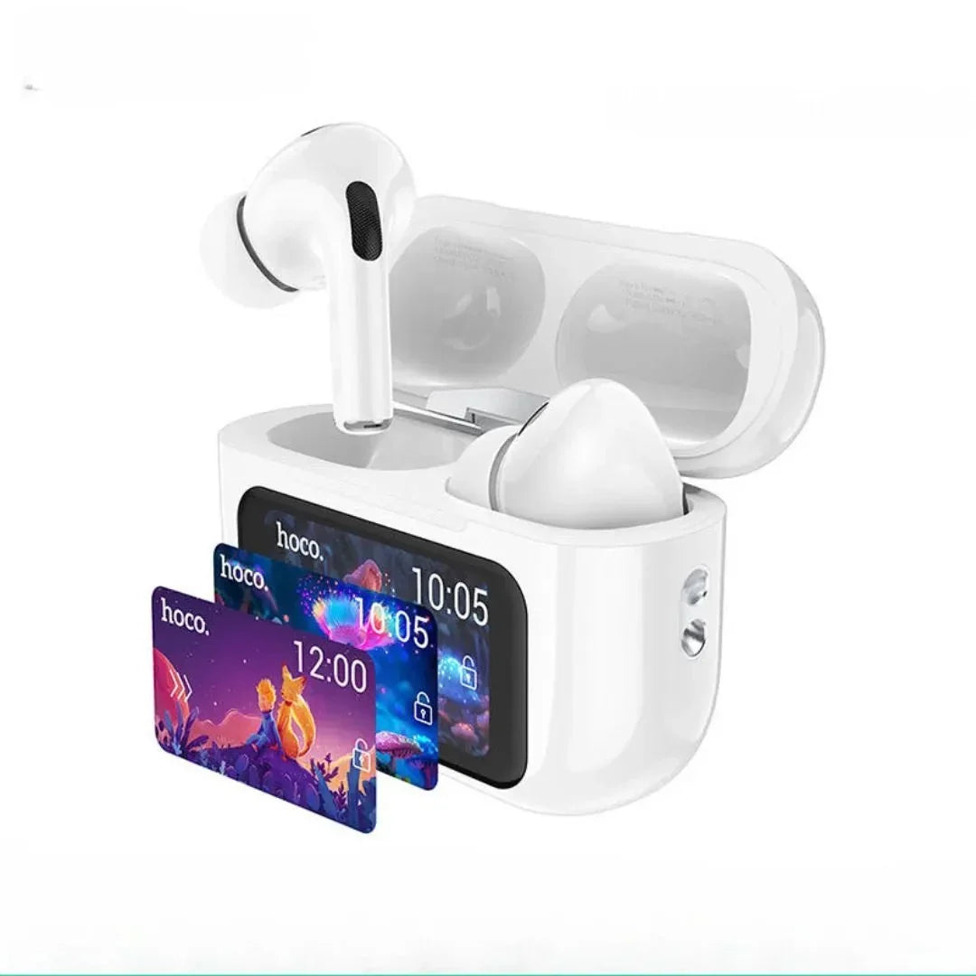Hoco EW72 Soar true wireless ANC Noise Reduction touch screen BT headset - white - Saif Al Najmi KwEarpodshocoSaif Al Najmi KwEW72Hoco EW72 Soar true wireless ANC Noise Reduction touch screen BT headset - white - Saif Al Najmi Kw