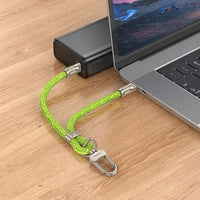 Hoco GH5 Adjustable Messenger Lanyard with typec to typec Cable - Saif Al Najmi KwData CableshocoSaif Al Najmi KwGreenHoco GH5 Adjustable Messenger Lanyard with typec to typec Cable