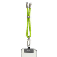 Hoco GH5 Adjustable Messenger Lanyard with typec to typec Cable - Saif Al Najmi KwData CableshocoSaif Al Najmi KwGreenHoco GH5 Adjustable Messenger Lanyard with typec to typec Cable
