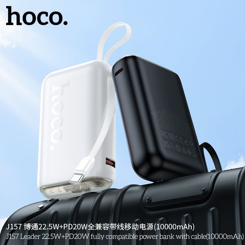 Hoco J157 Leader 22.5W + PD20W Power Bank – 10,000 mAh Fast Charger - Saif Al Najmi KwPower BanksHocoSaif Al Najmi KwWhiteHoco J157 Leader 22.5W + PD20W Power Bank – 10,000 mAh Fast Charger
