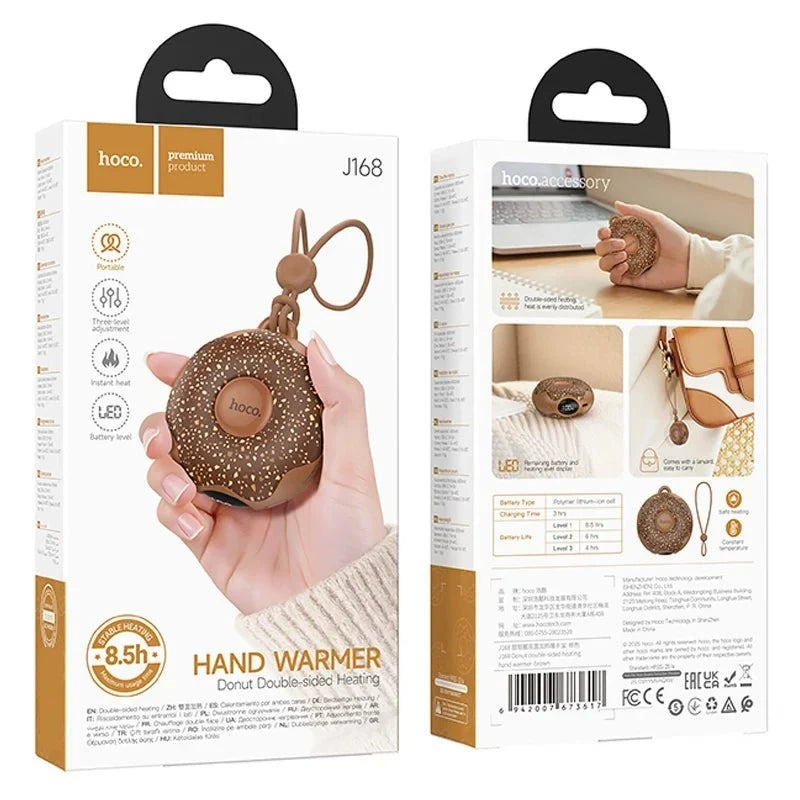 Hoco J168 Donut Portable Double - Sided Hand Warmer - Saif Al Najmi KwHocoSaif Al Najmi KwHoco J168 Donut Portable Double - Sided Hand Warmer