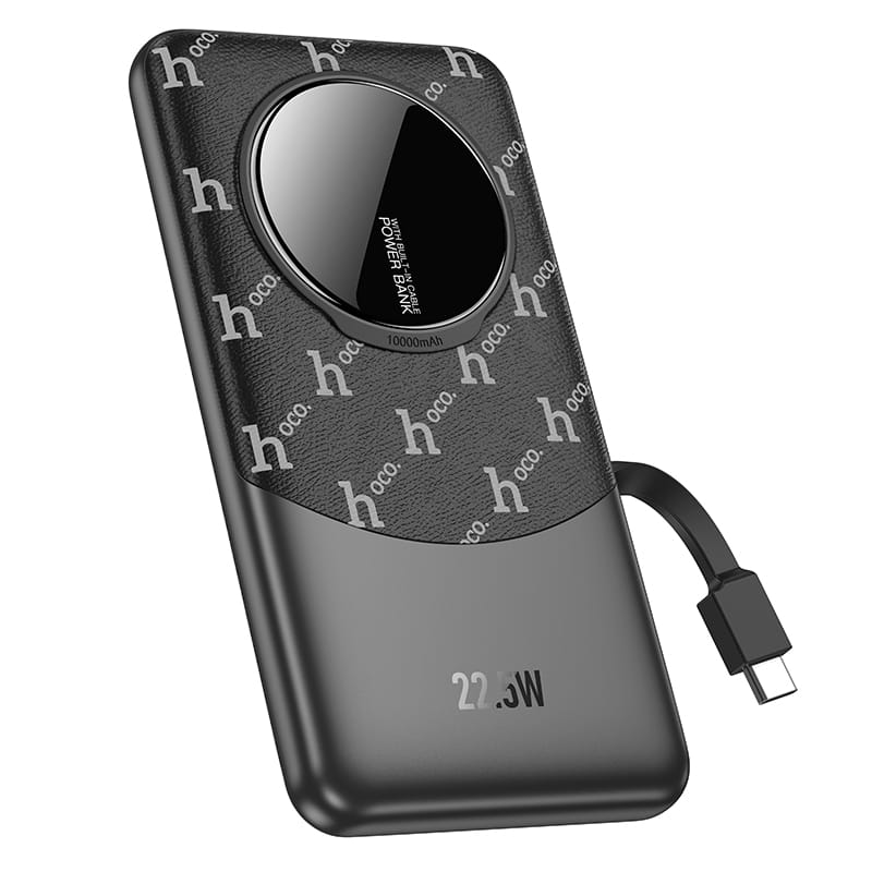 HOCO Leather Grain Finish 10000mAh Power Bank Q29 - Stylish & Portable - Saif Al Najmi KwPower BankshocoSaif Al Najmi Kwq29BlackHOCO Leather Grain Finish 10000mAh Power Bank Q29 - Stylish & Portable - Saif Al Najmi Kw