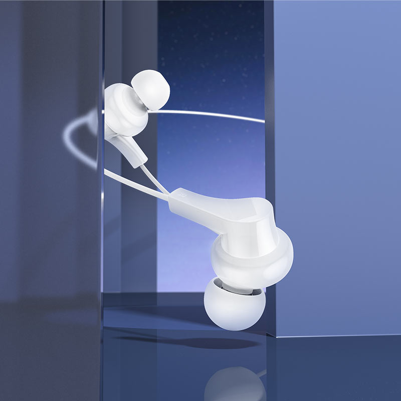M114 Type-C  Jia universal earphones with microphone - white - Saif Al Najmi Kw