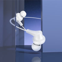 M114 Type-C  Jia universal earphones with microphone - white - Saif Al Najmi Kw