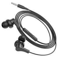 M114 Jia universal digital earphones with microphone - black - Saif Al Najmi Kw