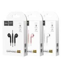 M55 Memory sound wire control earphones with mic - pink - Saif Al Najmi Kw