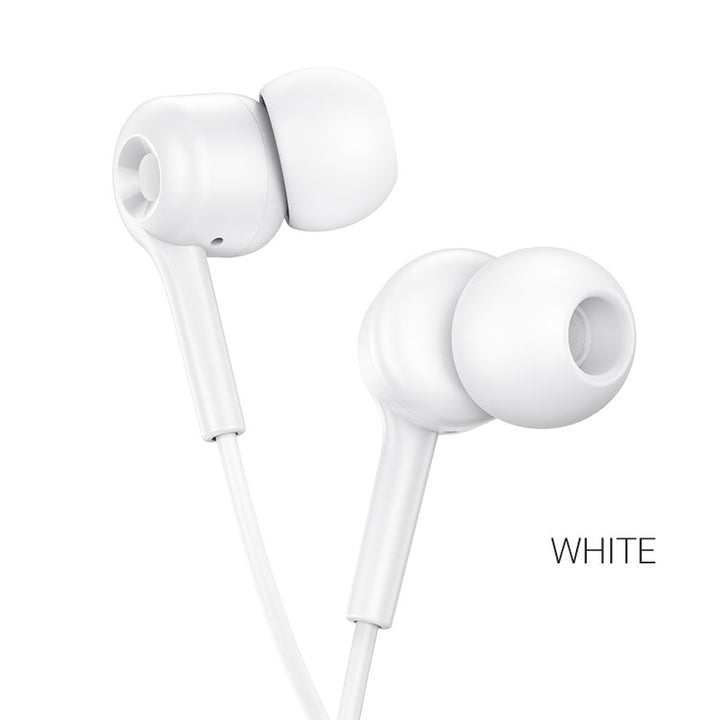 M82 La musique universal earphones with mic - white - Saif Al Najmi Kw