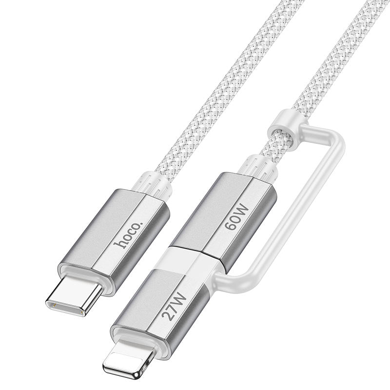 Hoco U134 Primero 2 - in - 1 charging data cable Type - C to Type - C/Lightning (L=1.2M) - Saif Al Najmi KwData CablesHocoSaif Al Najmi KwHoco85480Hoco U134 Primero 2 - in - 1 charging data cable Type - C to Type - C/Lightning (L=1.2M) - Saif Al Najmi Kw