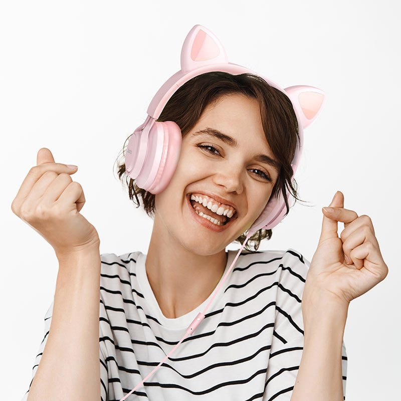 Hoco W36 Cat Ear Wireless Headphones - Saif Al Najmi KwHeadphonesHocoSaif Al Najmi KwPinkHoco W36 Cat Ear Wireless Headphones - Saif Al Najmi Kw