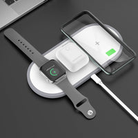 Hoco Wireless charger “CW24 Handsome” 3 - in - 1 tabletop charging dock 10w - Saif Al Najmi KwSaif Al Najmi KwSaif Al Najmi KwHoco Wireless charger “CW24 Handsome” 3 - in - 1 tabletop charging dock 10w