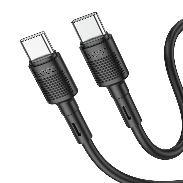 Hoco X83 Type - C to Type - C Victory 60W charging data cable (L=1m) - Saif Al Najmi KwData CablesHocoSaif Al Najmi KwHoco88733BlackHoco X83 Type - C to Type - C Victory 60W charging data cable (L=1m) - Saif Al Najmi Kw