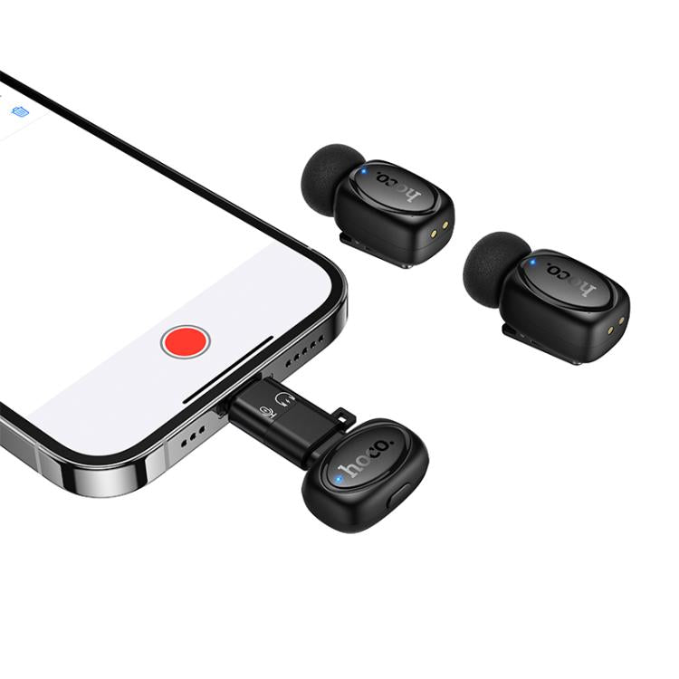 Hoco L19 Graceful Dual Mic Lavalier Wireless Microphone