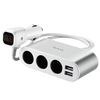 Z13 LCD one - pull - three car charger - silver - Saif Al Najmi KwCar ChargersHocoSaif Al Najmi KwZ13127400Z13 LCD one - pull - three car charger - silver - Saif Al Najmi Kw